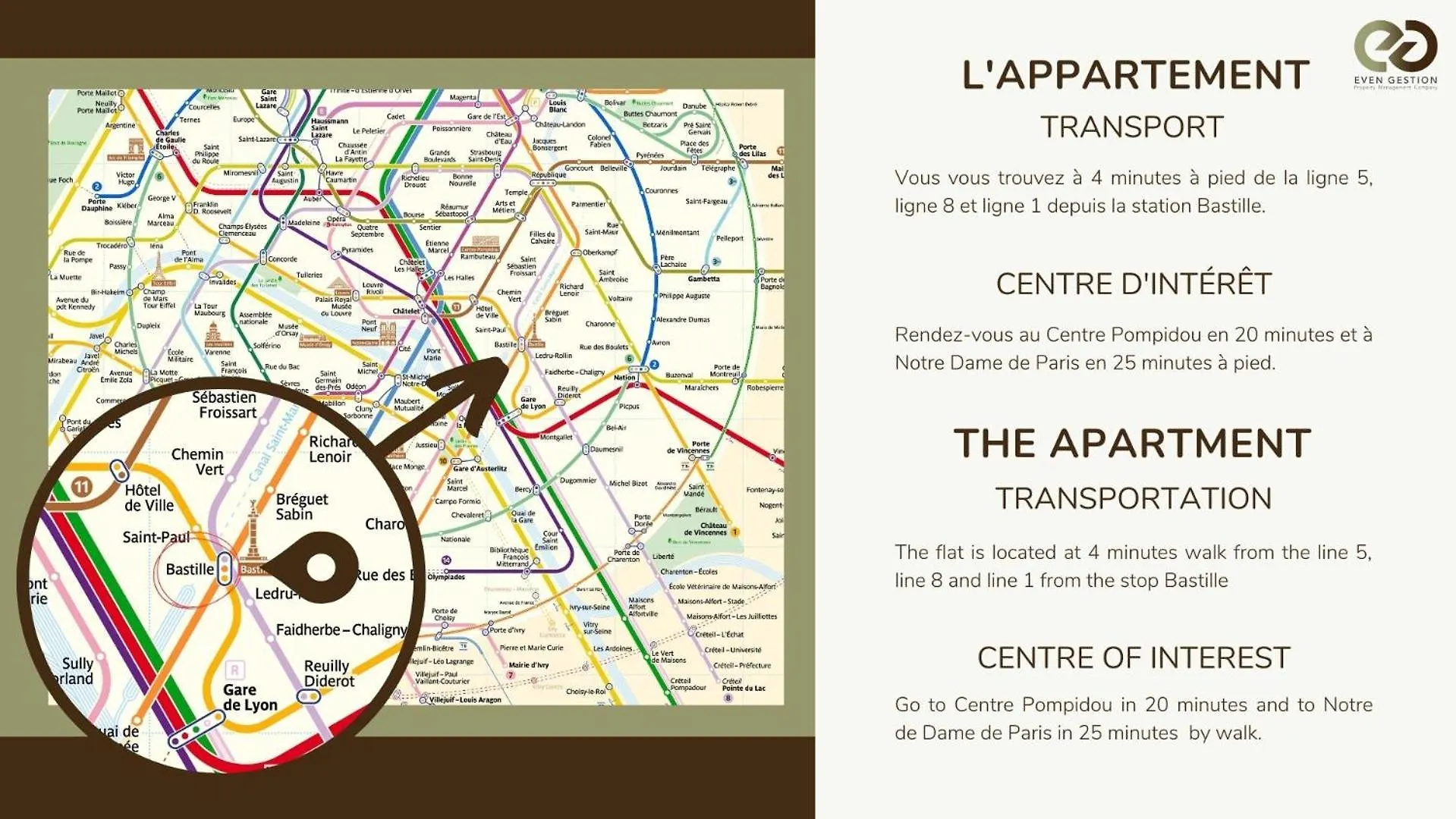 Appartement Typical Parisian In Le Marais#4 Pers
